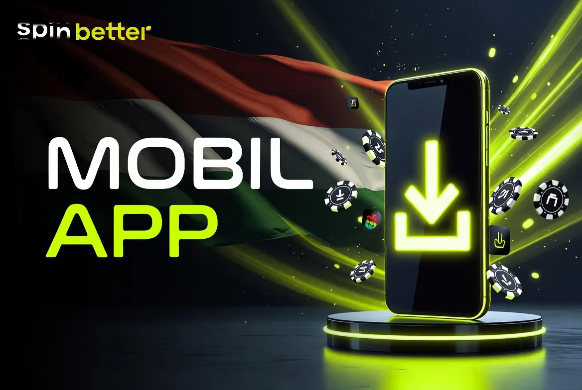 SpinBetter app – mobilos kaszinófelület a letöltési oldalon