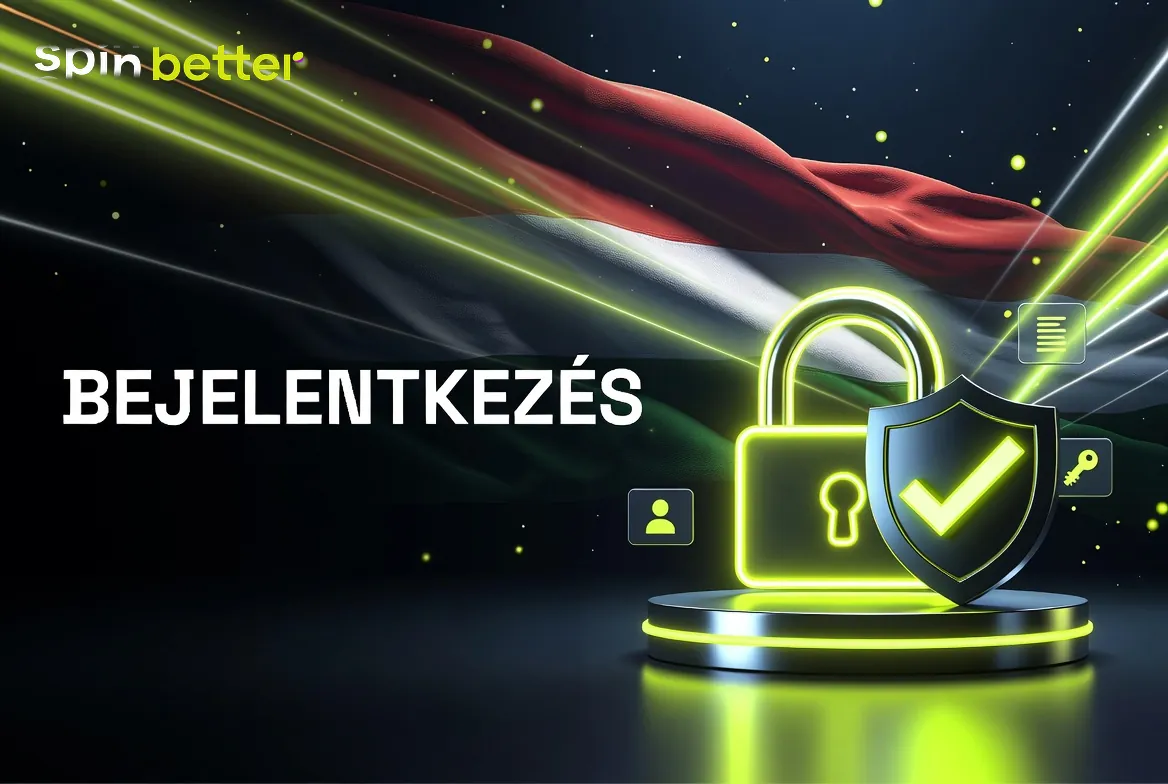 SpinBetter belépés – bejelentkezési űrlap a kaszinó magyar felületén